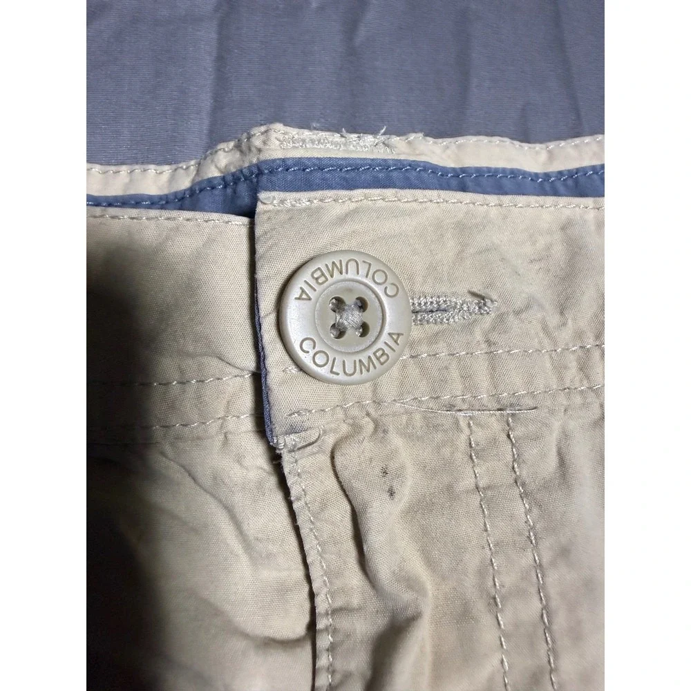 Columbia Shorts Men 52 Tan Good Khaki Cotton Blend Outdoor Casual